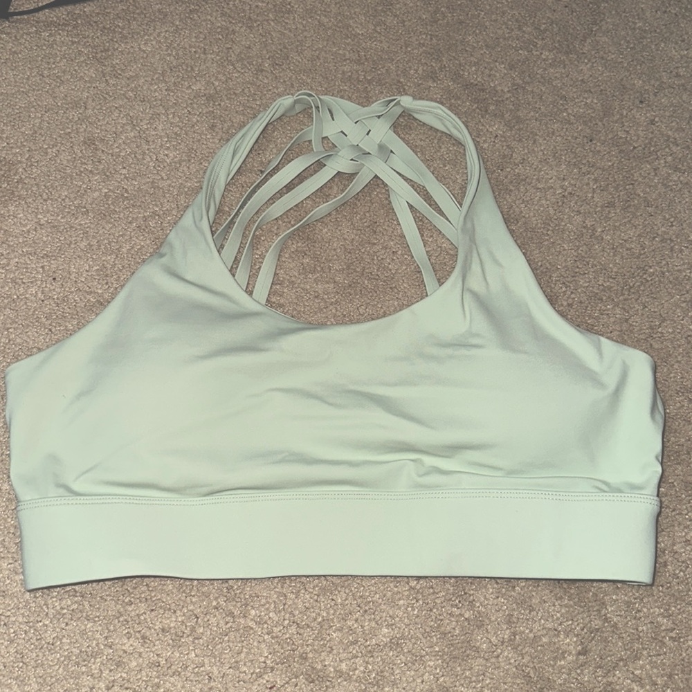 Zyia Cream Weave Sports Bra